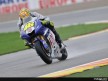 Valentino Rossi in action during Practice in Valencia