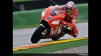 Casey Stoner in action during Practice in Valencia