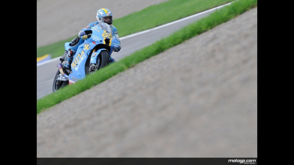 Loris Capirossi in action in Valencia