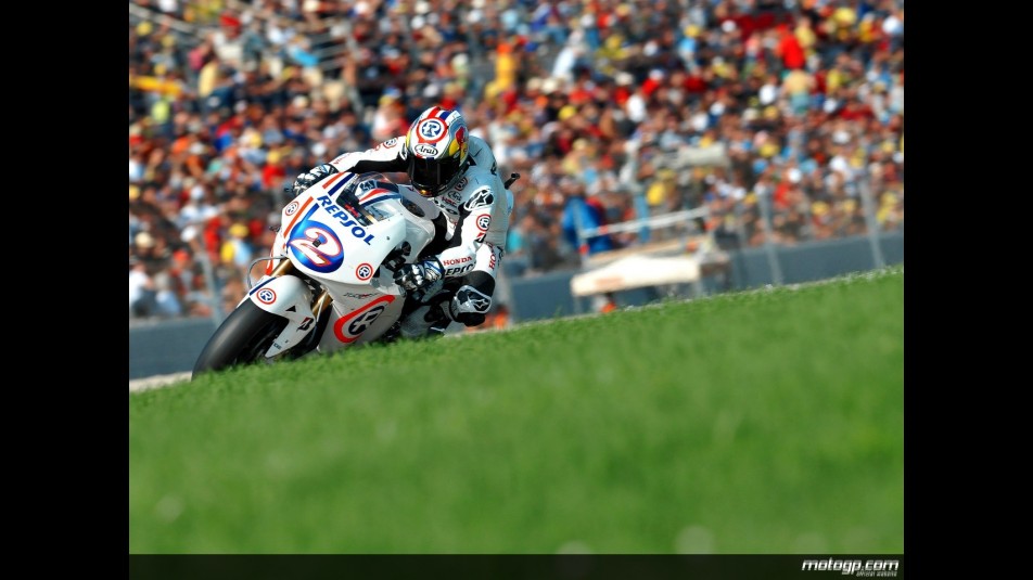 Dani Pedrosa in action in Valencia (MotoGP)