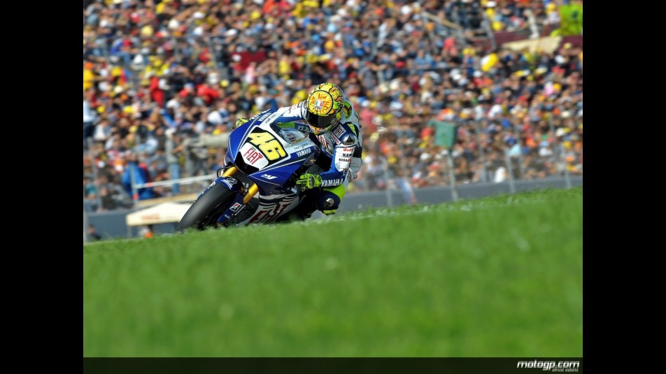 Valentino Rossi in action in Valencia (MotoGP)