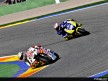 Jorge Lorenzo riding ahead of James Toseland in Valencia (MotoGP)