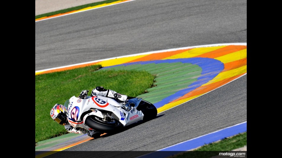 Dani Pedrosa on track in Valencia (MotoGP)