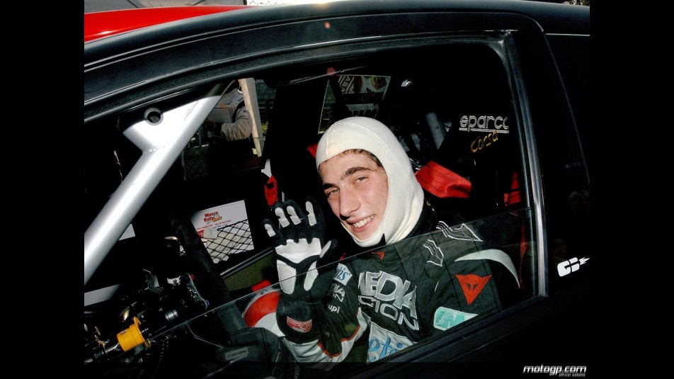 Marco Simoncelli in the Monza Rally Show