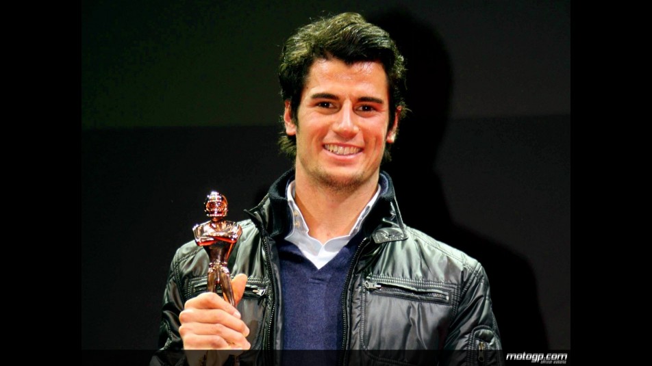 Simone Corsi receiving `Golden Helmet´ at Bologna Motorshow