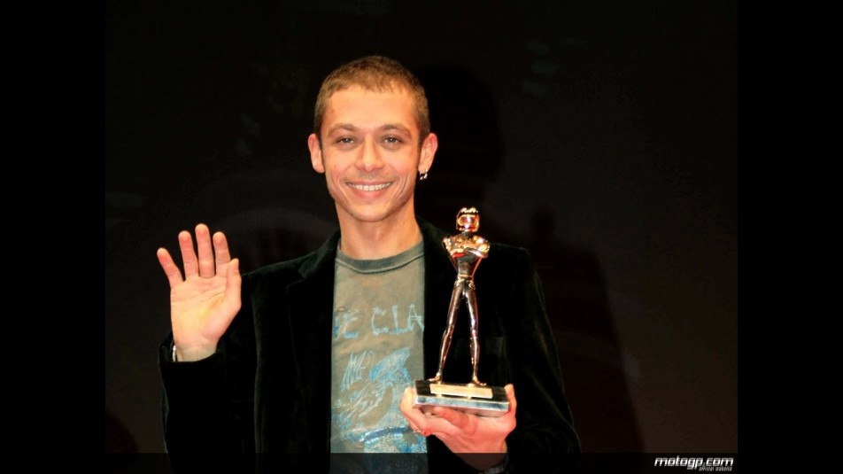 Valentino Rossi receiving `Golden Helmet´ at Bologna Motorshow