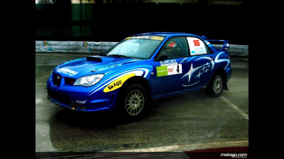 Alex de Angelis at the Bologna Motorshow