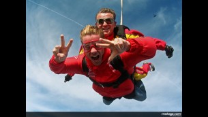 Bautista enjoys skydive challenge