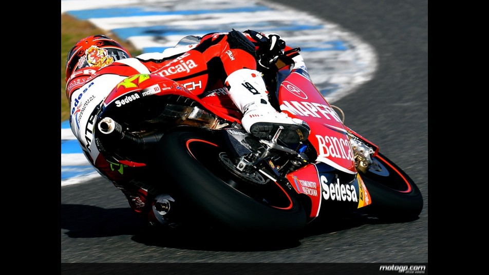 Alvaro Bautista in action at Jerez Test (250cc)