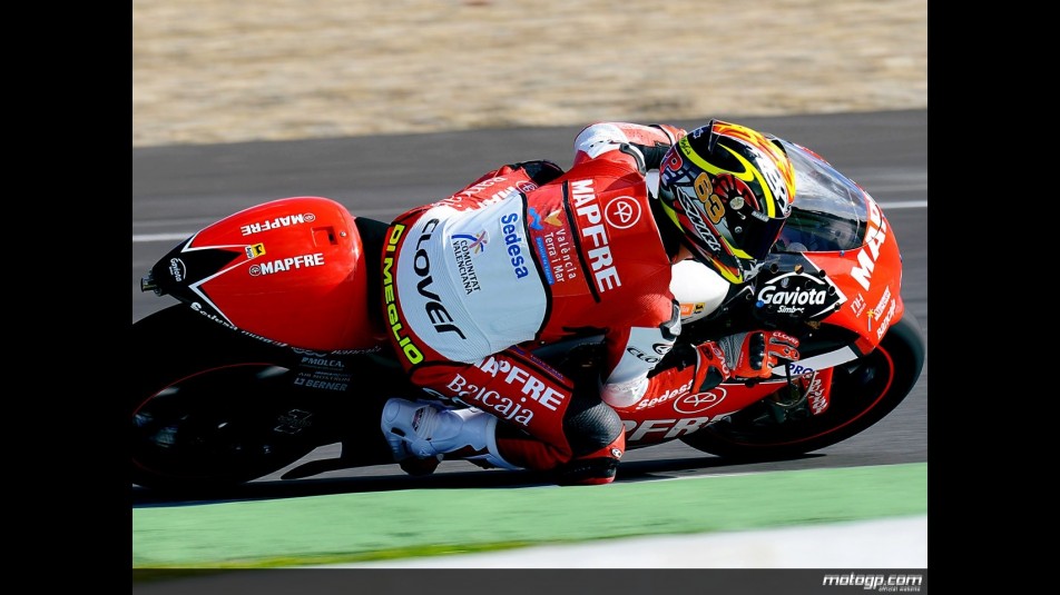 Mike di Meglio in action at Jerez Test (250cc)