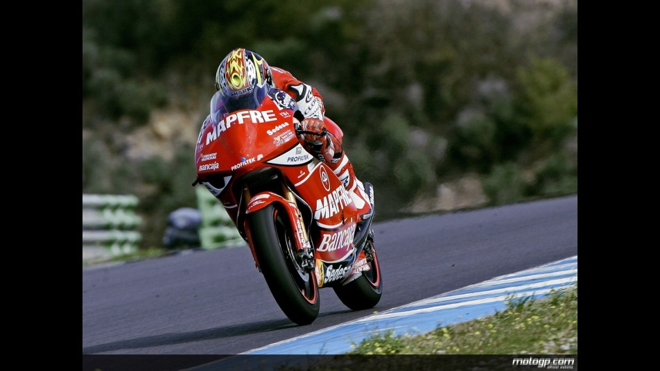 Mike di Meglio in action at Jerez Test (250cc)
