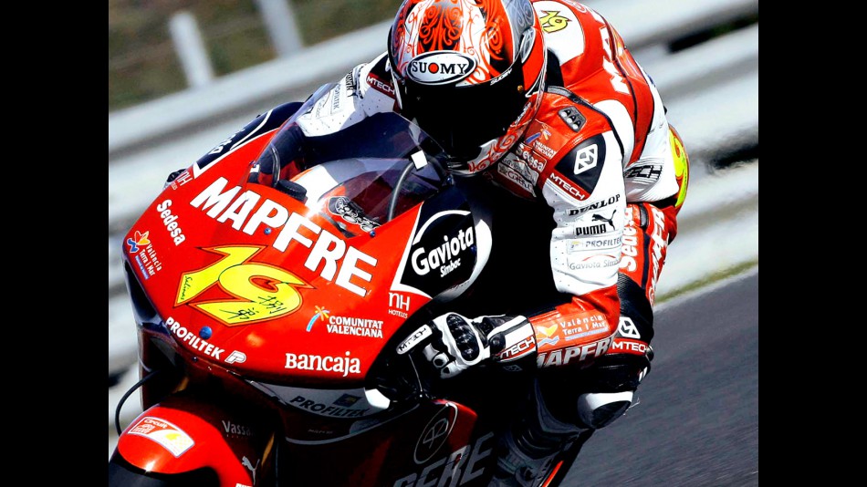 Alvaro Bautista in action at Jerez Test (250cc)