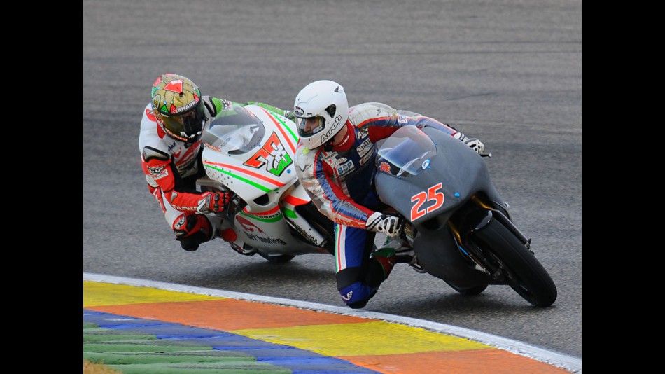 Baldolini and Talmacsi at the 250cc Valencia test