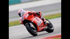 Ducati Marlboro's Casey Stoner testing the new Desmosedici GP9 at Sepang