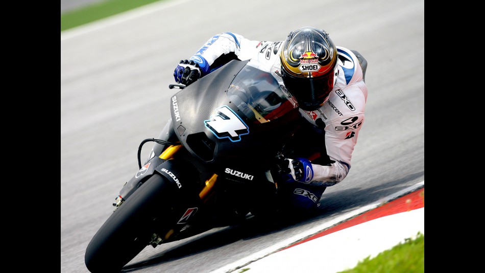 Chris Vermeulen on track at Sepang test