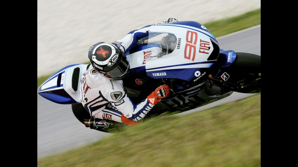 Jorge Lorenzo on track at Sepang test