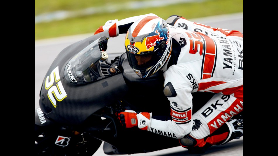 James Toseland in action