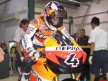 Repsol Honda's Andrea Dovizioso getting ready for the Qatar Night Test
