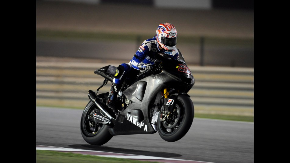 Colin Edwards at the Losail Qatar Night Test with the Tech3 Yamaha team
