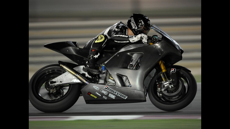 Marco Melandri on track with the Hayate Racing Team Ninja ZX-RR