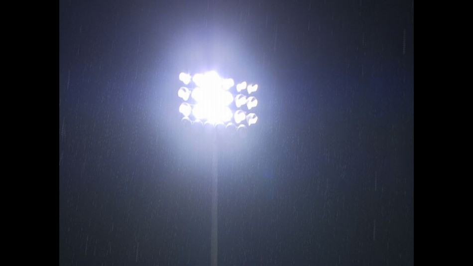 Rain hits the Losail circuit on the first night of testing in Qatar