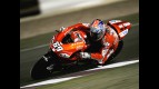 Nicky Hayden riding the Ducati Desmosedici GP9 at the Losail Internation Circuit