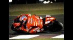 Casey Stoner on track at the Qatar night Test