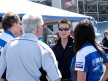 James Toseland talks to Yamaha USA management at Daytona Speedway