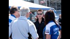 James Toseland talks to Yamaha USA management at Daytona Speedway