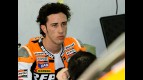 Repsol Honda Andrea Dovizioso in the garage