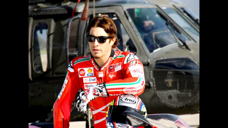 Hayden promotes safe riding with U.S. armed forces