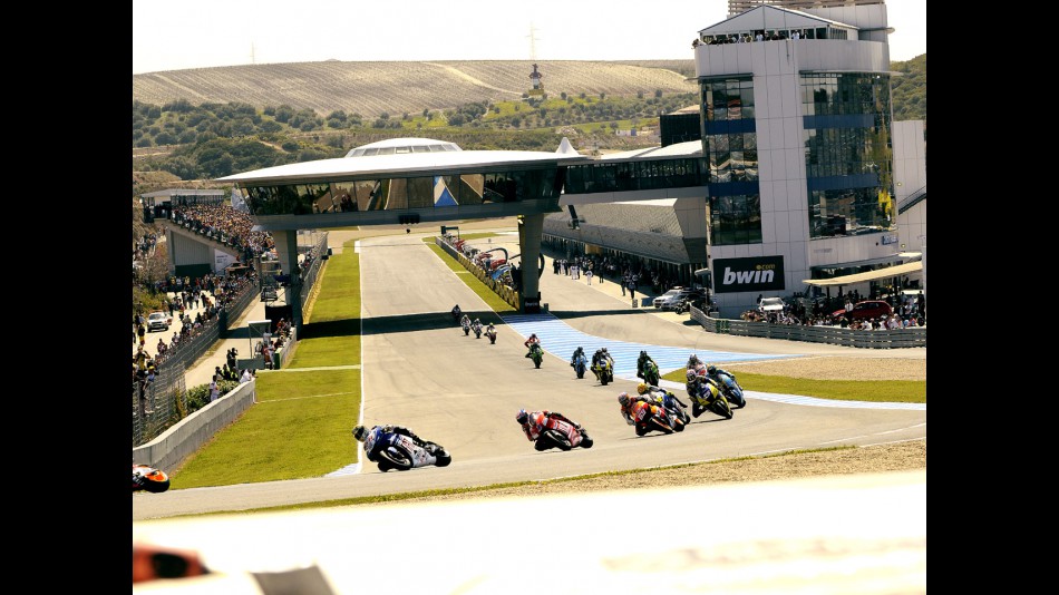 MotoGP action in Jerez
