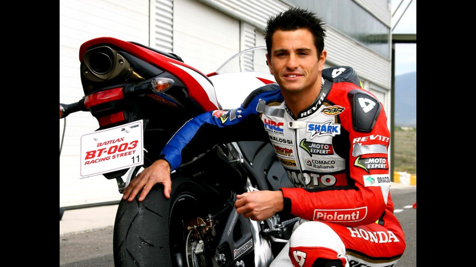 Randy de Puniet tests Bridgestone road tyres