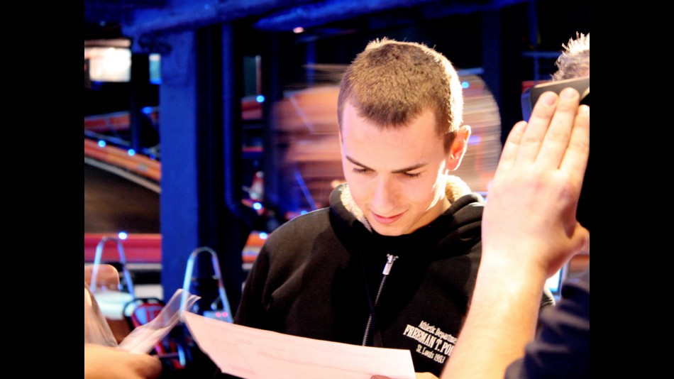 Jorge Lorenzo at karting promo event