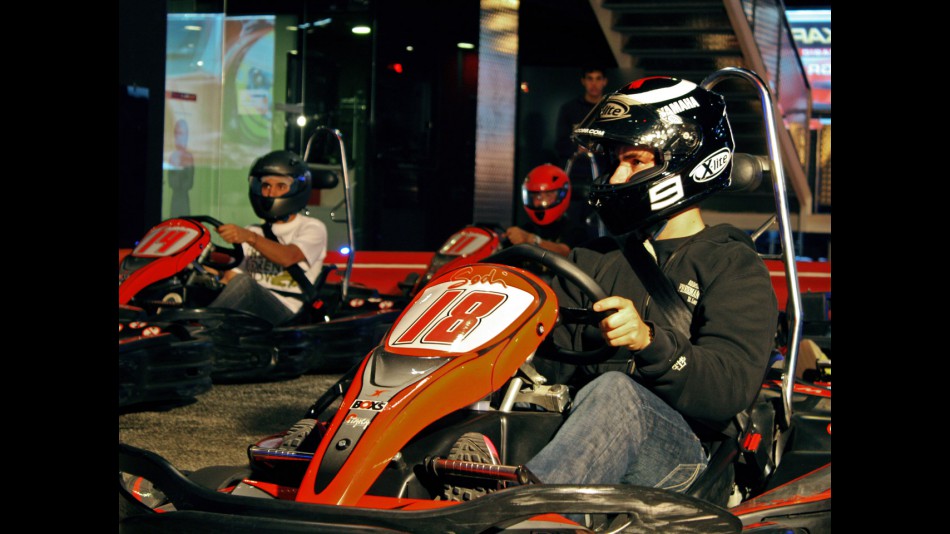 Jorge Lorenzo at karting promo event