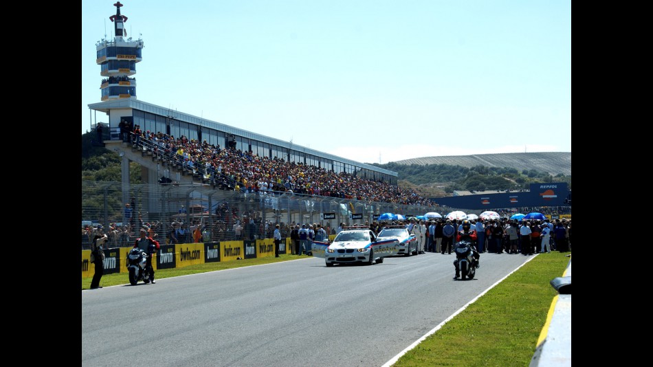 General view of Starting Grid at Jerez 