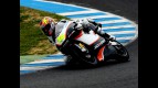 Simone Corsi in action at Official Test in Jerez