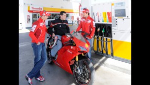Stoner and Hayden make Madrid pit stop