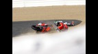 Pol Espargaró crashes at Officiail MotoGP Test