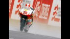 Marco Simoncelli in action in Mugello