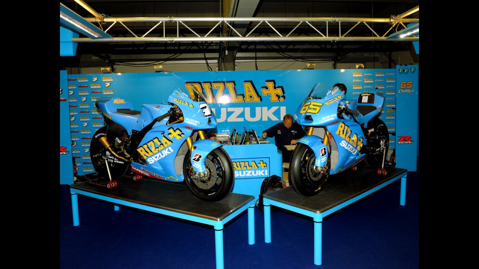 Rizla Suzuki bike unveiling in Jerez
