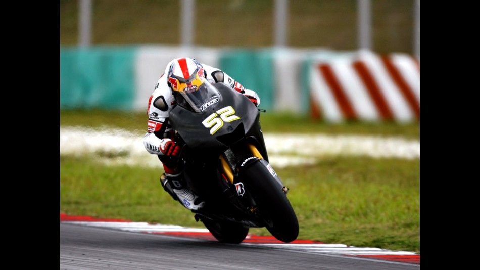 James Toseland in action