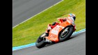 Casey Stoner in action at the Official MotoGP Test in Jerez