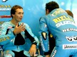 Chris Vermeulen and Loris Capirossi in the Rizla Suzuki garage