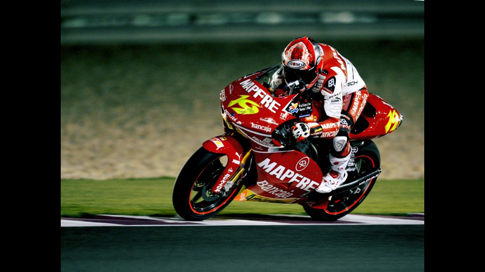 Alvaro Bautista in action in Qatar