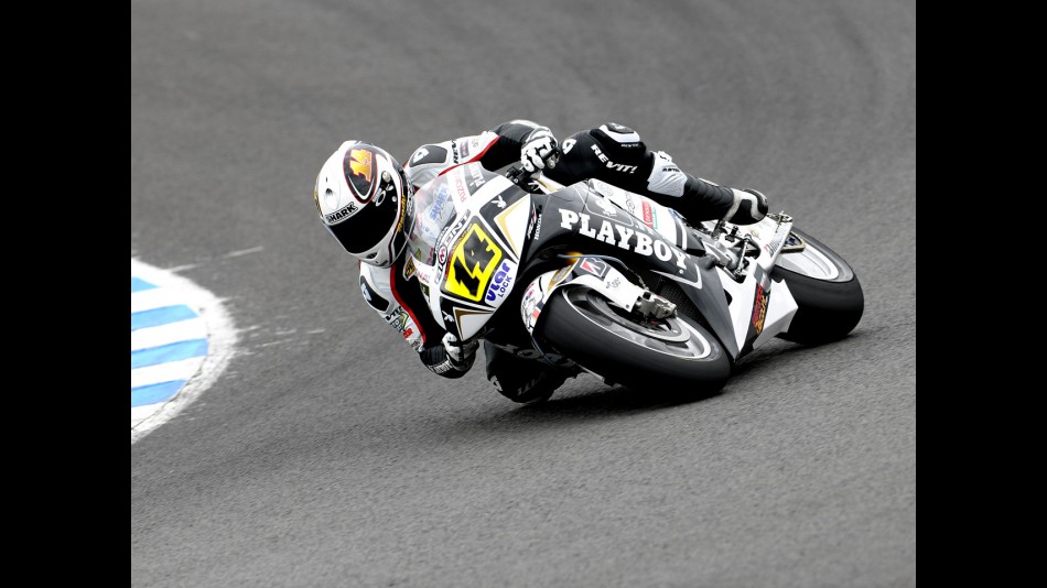 Randy de Puniet in action at the Official MotoGP Test in Jerez