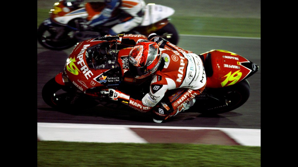 Alvaro Bautista in action in Qatar