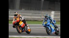 Dovizioso battling with Capirossi in Losail