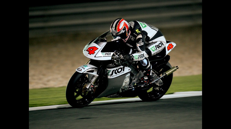 Hiroshi Aoyama on track at Losail Circuit