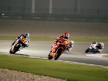 Alvaro Bautista riding ahead of 250cc group in Qatar
